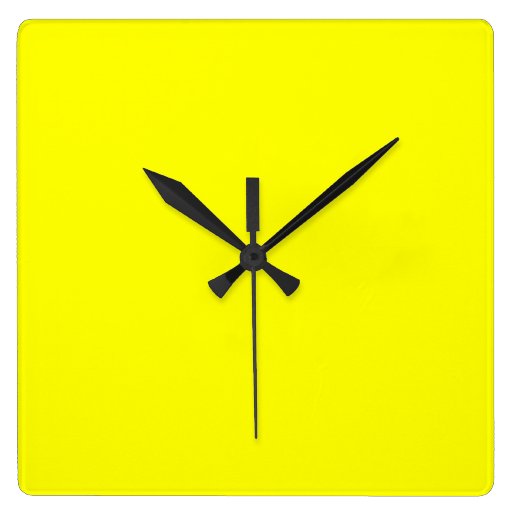 Yellow Wall Clock Zazzle