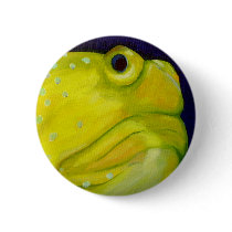 Yellow Watchman Goby Fish buttons by johnstires Yellow Watchman Goby Fish buttons