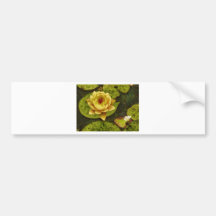 Yellow Water Lily Bumper Sticker