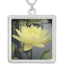Yellow Water Lily Necklace