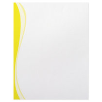 Yellow Waves Side Letterhead