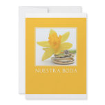yellow wedding invitation spanish
