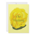 Yellow Wedding Invitations, Yellow Rose invitation