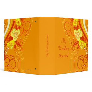 Yellow Wedding Roses Orange binder