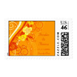 Yellow Wedding Roses Orange Postage