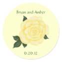 Yellow Wedding Save the date Stickers sticker