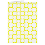 Yellow & White Check Board Card