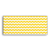 yellow  white chevrons envelope