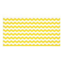 yellow  white chevrons picture card
