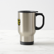 Yellow & White Star Love Coffee Mug