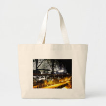 Yellow White Tote Bags