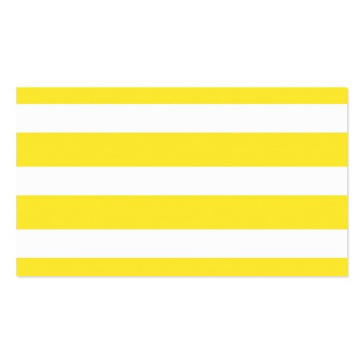 Yellow Wide Stripe Business Card (back side)
