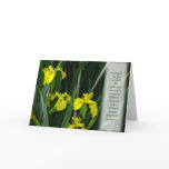 Yellow Wild Irises Card