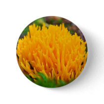 Yellow Wild Mushroom buttons by lifesphere Yellow Wild Mushroom buttons