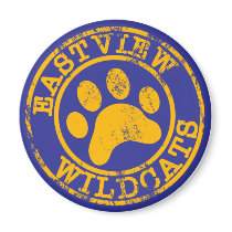 Yellow Wildcats Refrigerator Art Holder magnets by EastviewThreads Yellow Wildcats Refrigerator Art Holder magnets