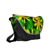 Yellow Wildflowers Courier Bag