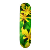 Yellow Wildflowers skateboards