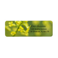 Yellow Wildflowers Return Address Label