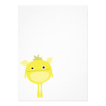 Yellow Winged Monster Invitation