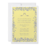 Yellow with Gray Heels Bridal Shower Invitation