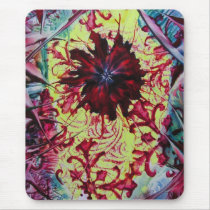 Yellow with Red Flower Mousepad