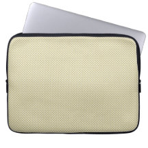 Yellow With Simple White Dots Computer Sleeve