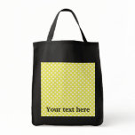 Yellow with white polkadots bags