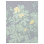 yellow Wood Poppy, (Stylophorum) flowers Custom Letterhead