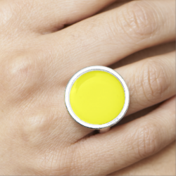 Yellow Yayness Photo Ring
