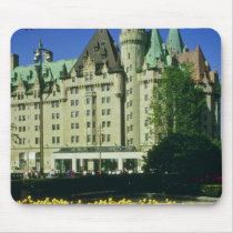 yellow Yellow tulips and Chateau Laurier, Ottawa, mousepads
