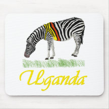 Yellow Zebra Series Mouse Pads