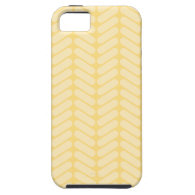 Yellow Zigzag Pattern inspired by Knitting. iPhone 5 Case