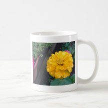 Yellow Zinnia Mugs
