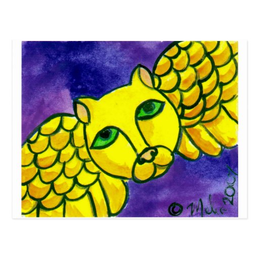 YellowAngelCat Post Cards