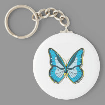 YellowButterfly Blue keychains