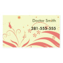 yellowpinkpattern, Doctor Smith, 281-555-555 business cards by orangepples2000 yellowpinkpattern, Doctor Smith, 281-555-555 business cards