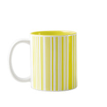 Yellows in Stripes Mug by giftsbonanza Yellows in Stripes Mug