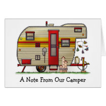 Yellowstone Camper Trailer M Greeting Cards