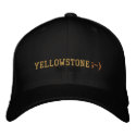Yellowstone Emoticon Ball Cap - BLK embroidered hats