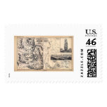 Yellowstone In German Poster 1871 Postage Stamp