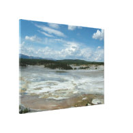 Yellowstone National Park hot land, geyser Gallery Wrap Canvas