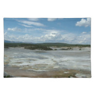 Yellowstone National Park hot land, geyser Placemat