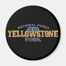 Yellowstone National Park in National Park Refrigerator Magnet