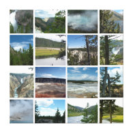 Yellowstone National Park landscape photography Gallery Wrap Canvas