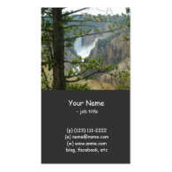 Yellowstone national park photography business card template