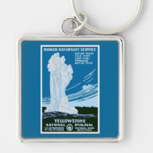 Yellowstone National Park Vintage Keychains