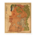 Yellowstone Park Map 1878 posters