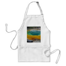 Yellowstone Thermal Spring In Morning Aprons