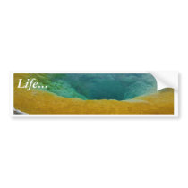 Yellowstone Thermal Spring In Morning bumper stickers