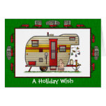 Yellowstone Trailer Camper Holiday Wish Cards